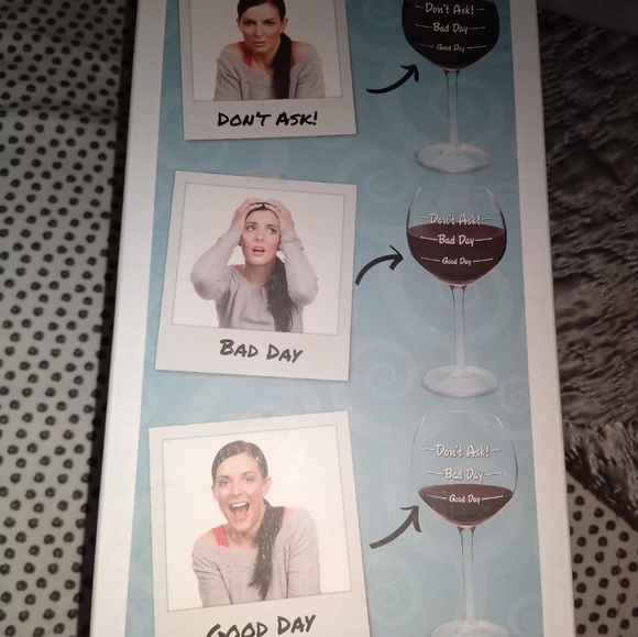 NEW!! "Bad Day" Wine 🍷 Glass - Picture 2 of 3